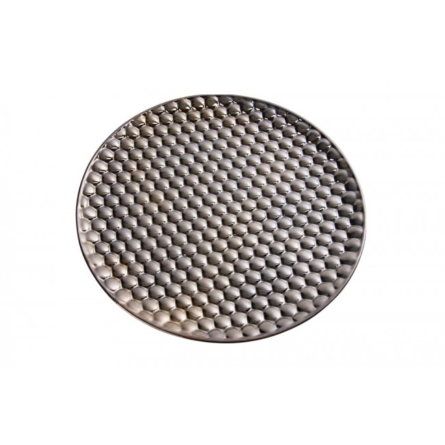 Decorative Plate Glittering Bubbles, platinum, d35xh4cm