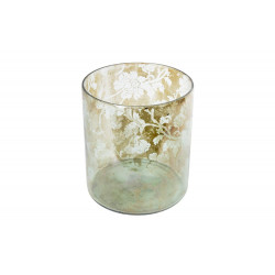 Candle holder Mirror antique, 15x15x16cm