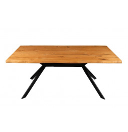Dining table Trivero, oak hardwood, 160x85cm h75cm