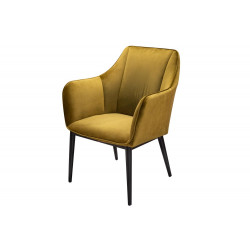 Leisure chair Sabara, mustard, 67x65x H82cm, seat height 40cm