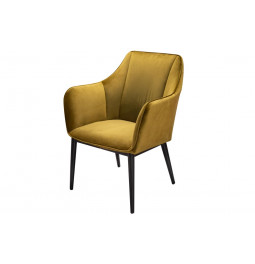 Leisure chair Sabara, mustard, 67x65x H82cm, seat height 40cm
