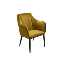 Leisure chair Sabara, mustard, 67x65x H82cm, seat height 40cm