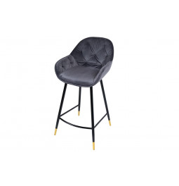 Bar chair Salorino, grey, 96x48x54cm, seat h-62cm