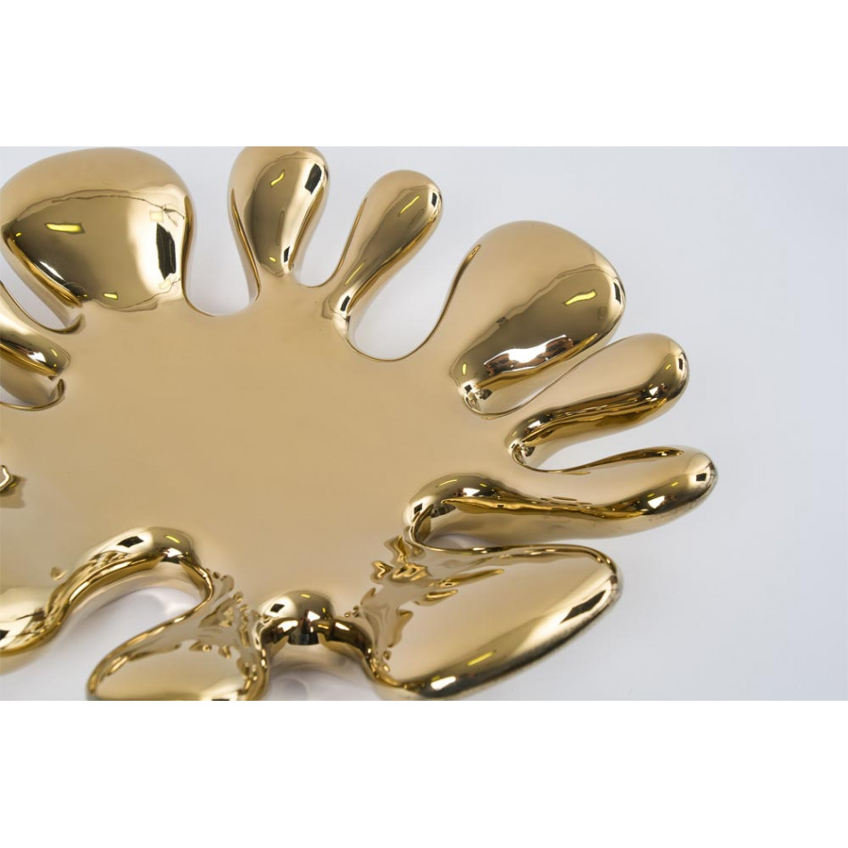 Decor Wilky, gold colour, 38x38x8.7cm