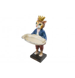 Декоративная фигура  Cat with crown, 16x14x29см