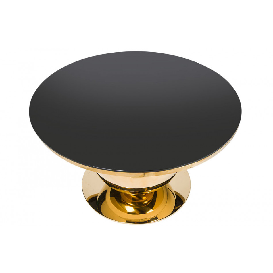 Coffee table Selje, artificial marble surface, D80cm, H45cm