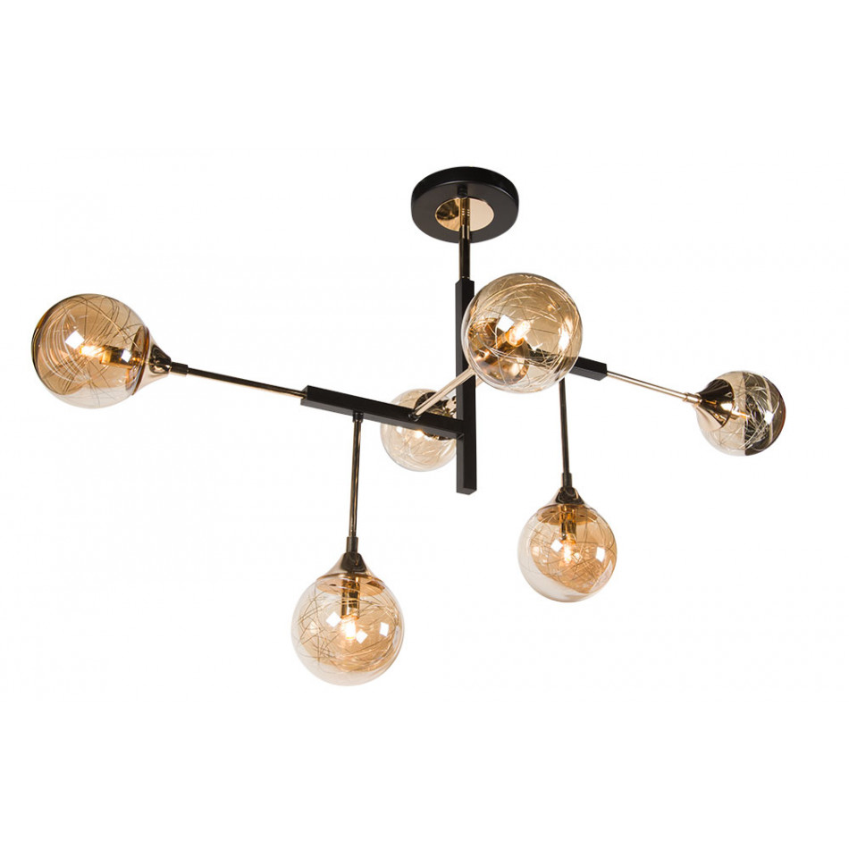 Pendant lamp Idrija 6, G9 6x25W, 110x110x70cm