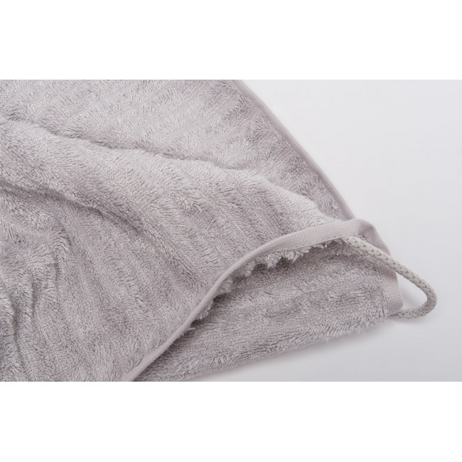 Bamboo towel Stripe, 70x140cm, light grey colour, 550g/m2