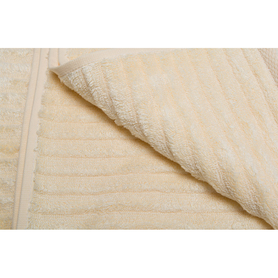 Bamboo towel Stripe, 70x140cm, cream colour, 550g/m2