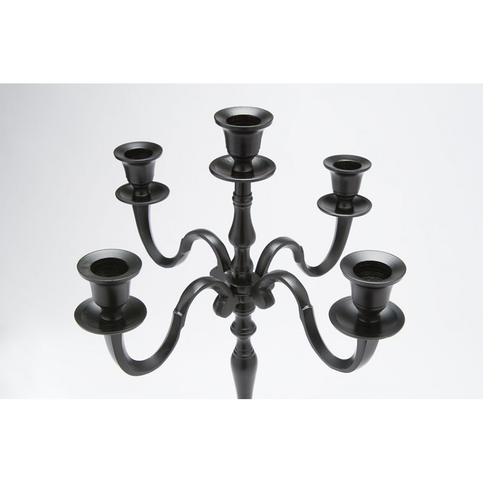 Candle holder Verena, black colour, 40x23cm