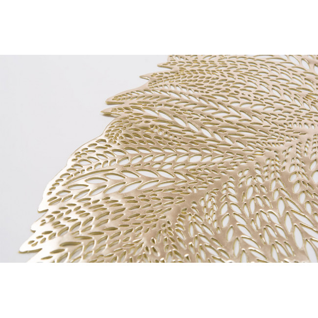 Placemat Leaf gold, 38x49cm