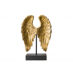 Decorative figure Wing, gold colour, 8x21x30cm