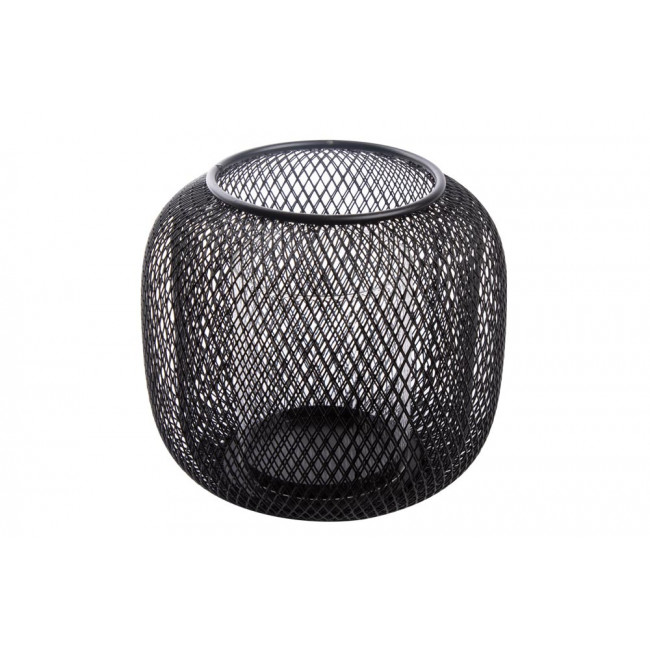 Подсвечник Seoul, черный, металл,  H18cm D16.5cm