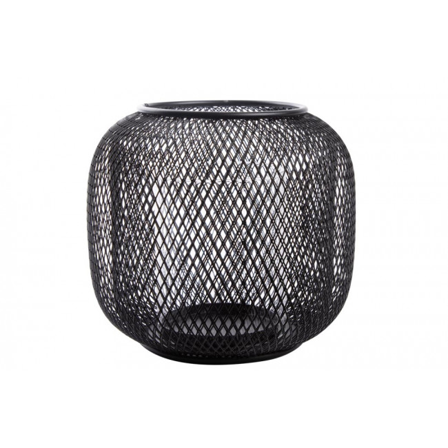 Подсвечник Seoul, черный, металл,  H18cm D16.5cm