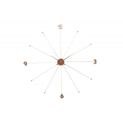 Wall clock Like Umbrella Rose gold, D100x6cm