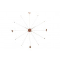 Wall clock Like Umbrella Rose gold, D100x6cm