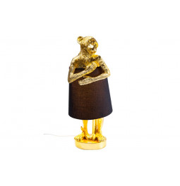 Table Lamp Animal Monkey Gold, E14 5W, 56x23x23cm