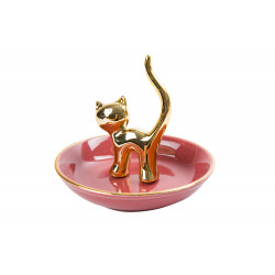 Ring holder Gatto, porcelain, H9.5xD10.5cm
