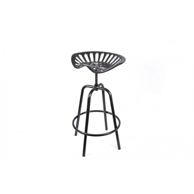 Metal chair Tractor, grey, H82x51x51cm, seat height 61-76cm