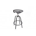 Metal chair Tractor, grey, H82x51x51cm, seat height 61-76cm