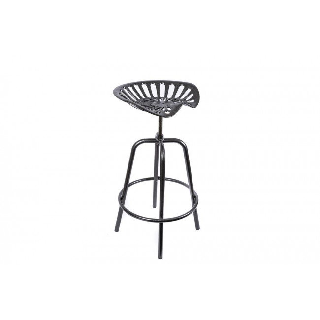 Metal chair Tractor, grey, H82x51x51cm, seat height 61-76cm