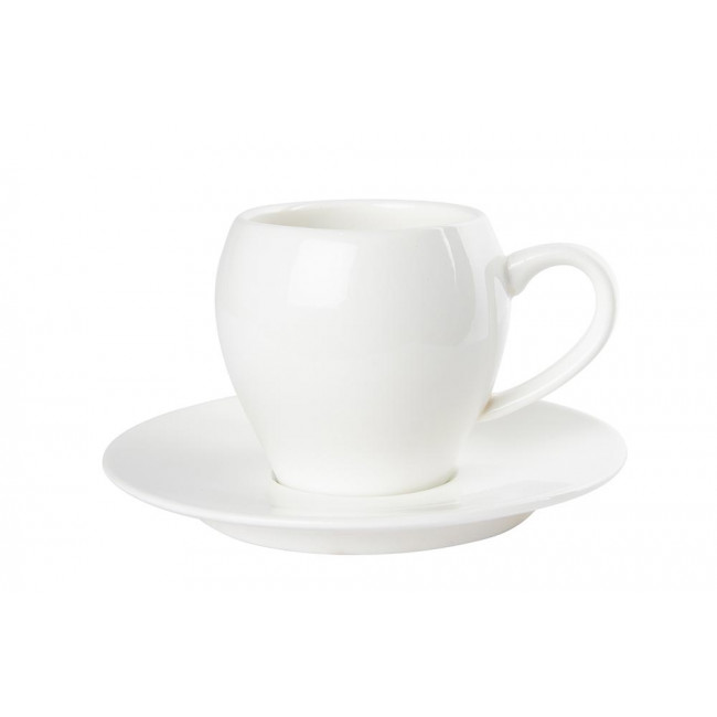 Porcelain Espresso Cup with saucer, h7cm, D12.8cm, 150ml
