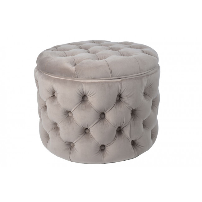 Storage Ottoman Rockfort, taupe, 55x55x43cm
