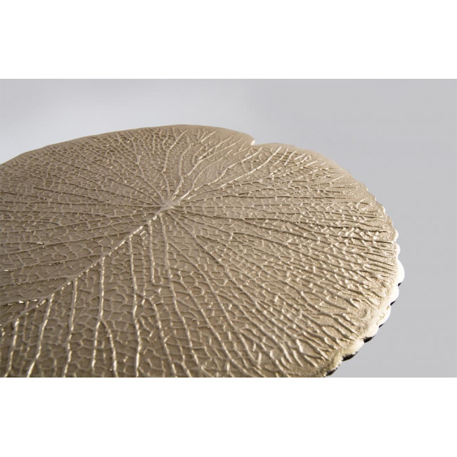 Decorative table Velards M, antique brass color, H54x50cm