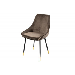 Chair Santana, coffee color, H-86x56x56cm, seat H-46cm