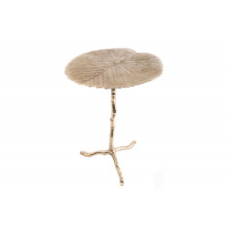 Decorative table Velards L, antique brass colour, H62x50cm