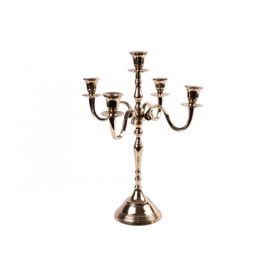 Candle holder Verena, champagne/golden, h40cm, D30cm