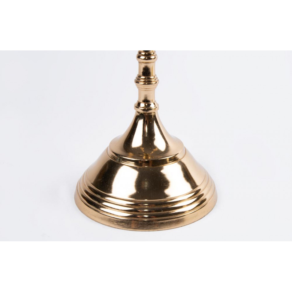 Candle holder Verena, champagne/golden, h40cm, D30cm