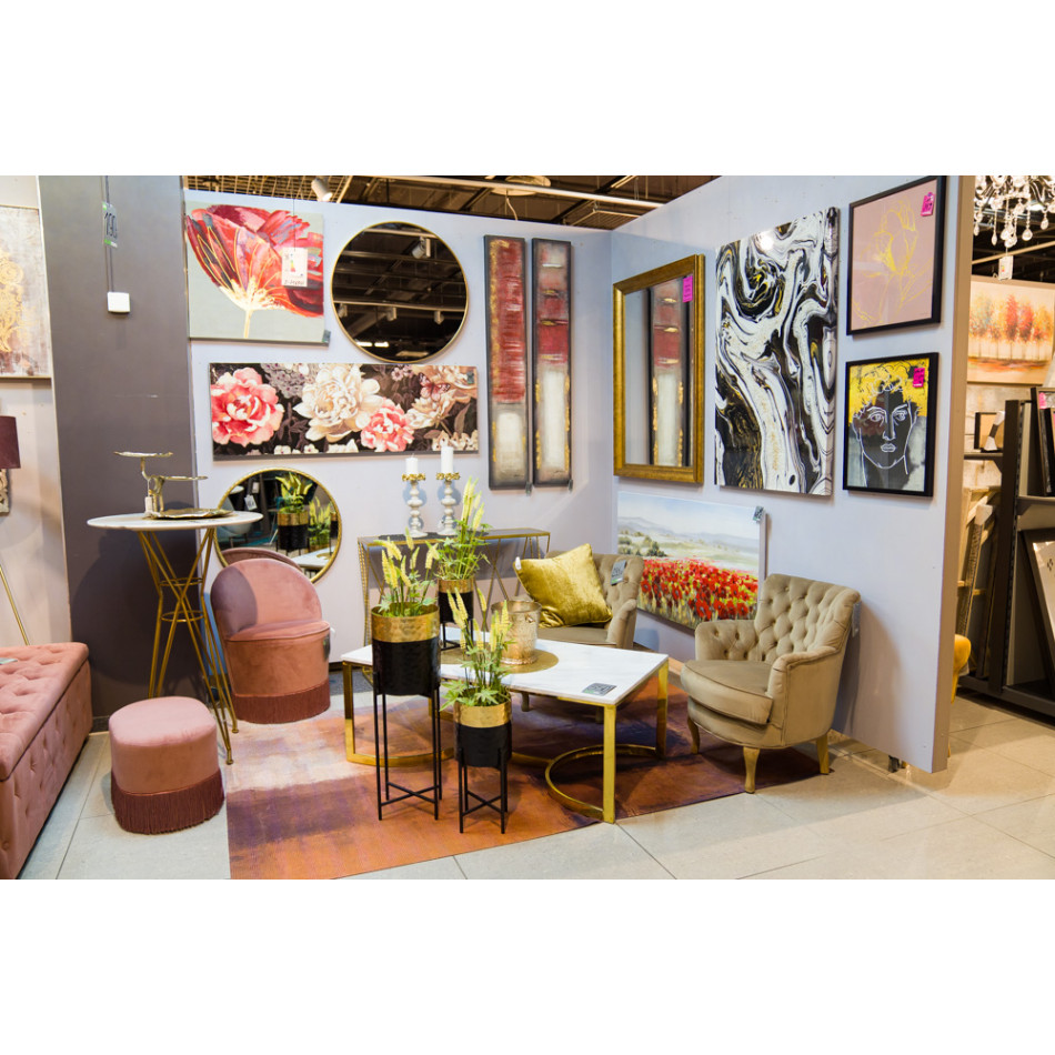 Wall mirror Iza, round, D60x4cm