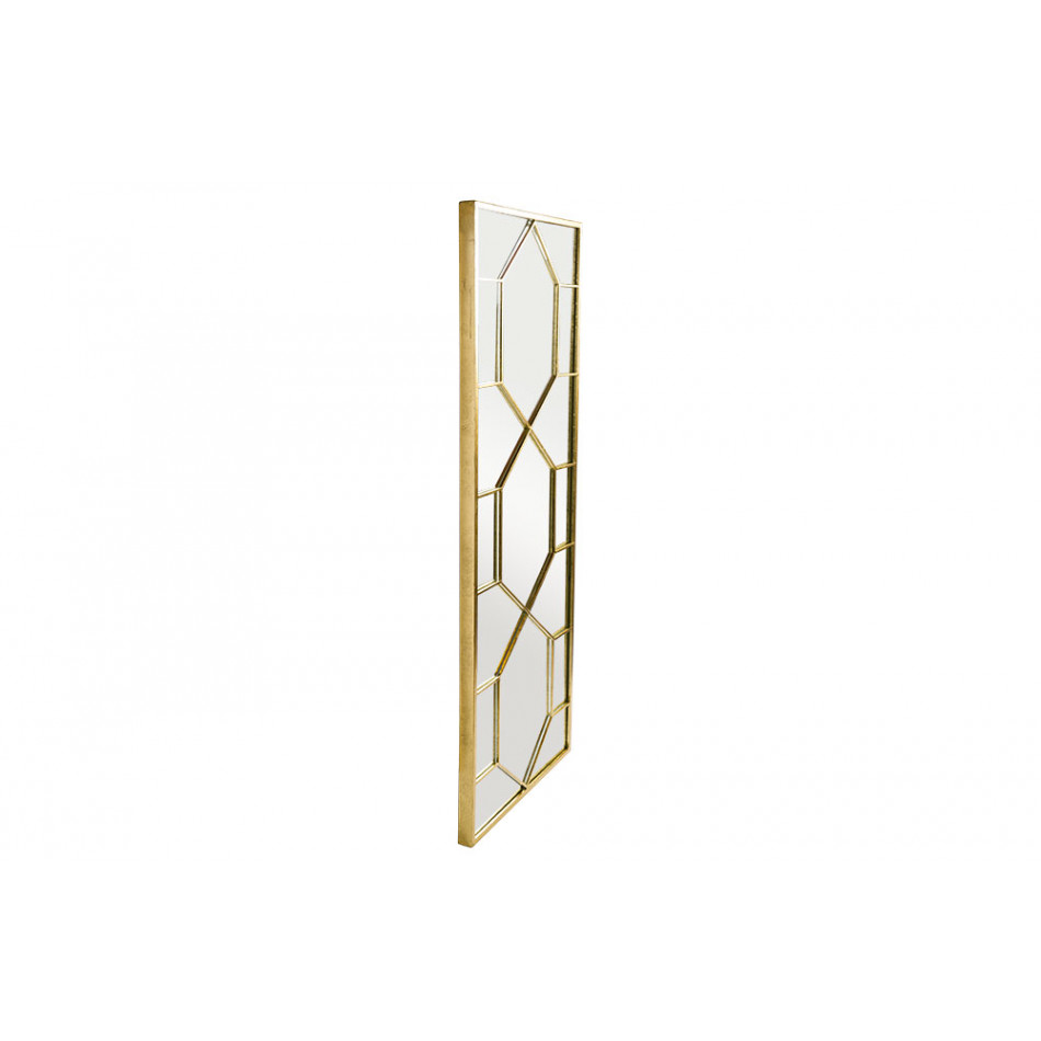 Wall mirror Bellver, golden, 50x3.5x138cm