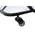 Bar table on wheels Bogajo, black, 71.5x39x72.5cm