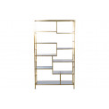 Metal shelf Belinda, golden, 195x115x30cm