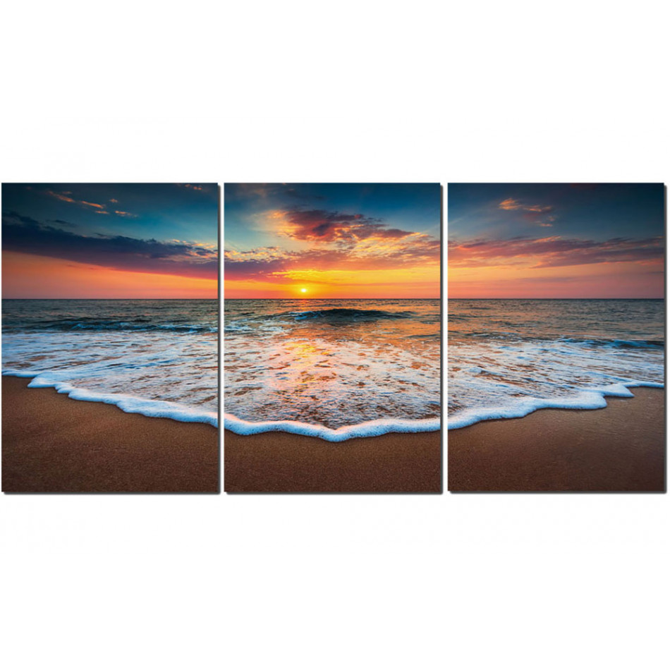 Wall decor Wave, each 3x 70x100cm, 210x100cm