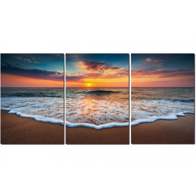 Wall decor Wave, each 3x 70x100cm, 210x100cm