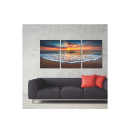 Настенный декор Wave, каждый 3x 70x100cm, 210x100cm