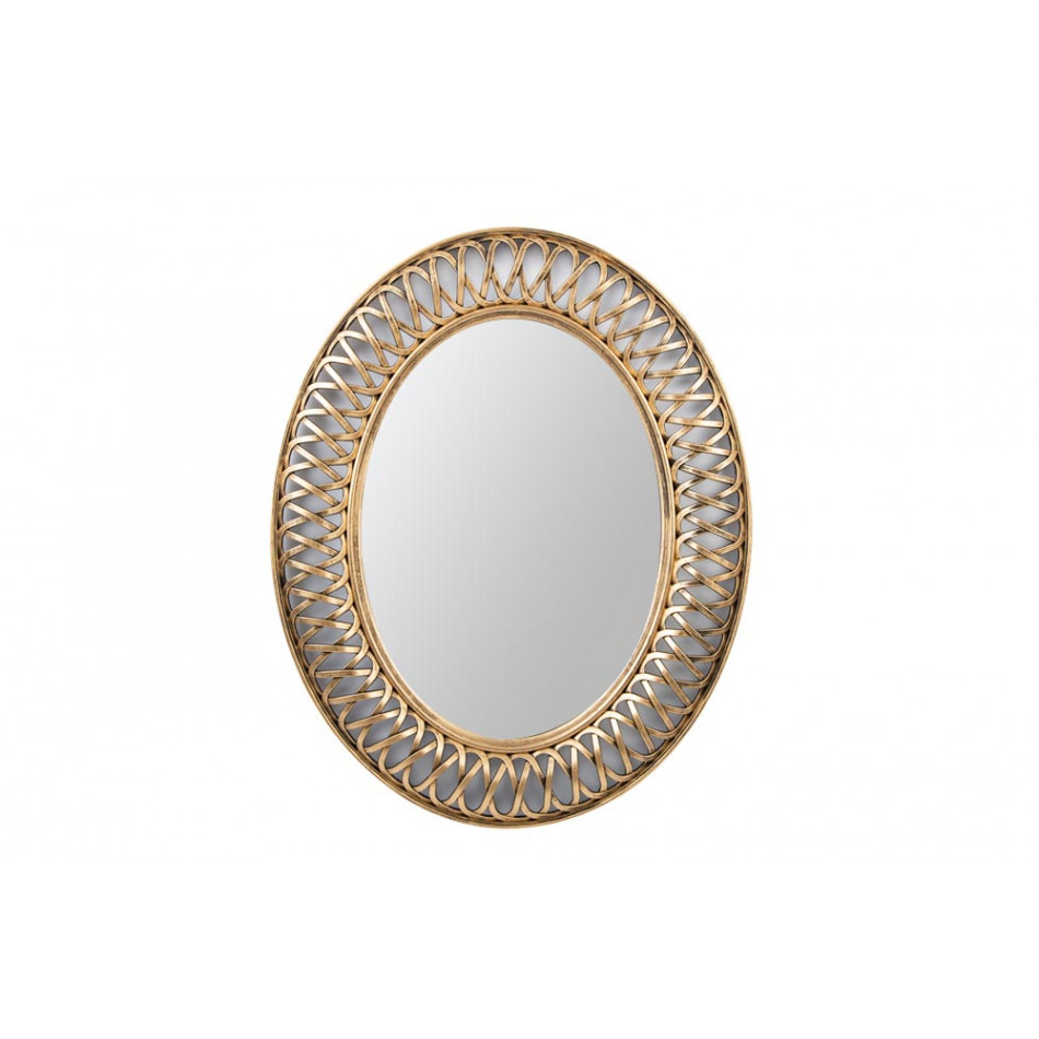 Wall mirror Ingels, gold, 61x5x76cm