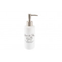 Soap dispenser, white,  H21cm, D6cm