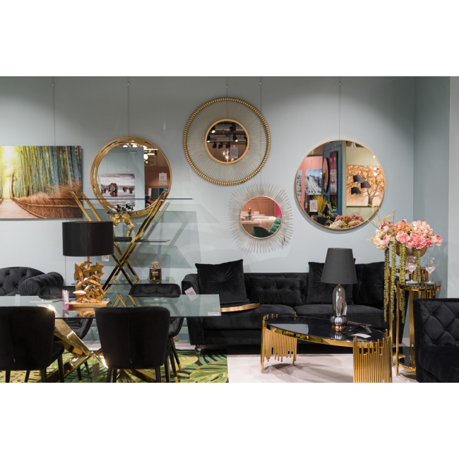 Wall mirror Iza, round, D80x4cm