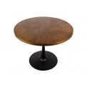 Dining table Torino, walnut wood veneer, D100xH76cm