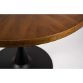 Dining table Torino, walnut wood veneer, D100xH76cm