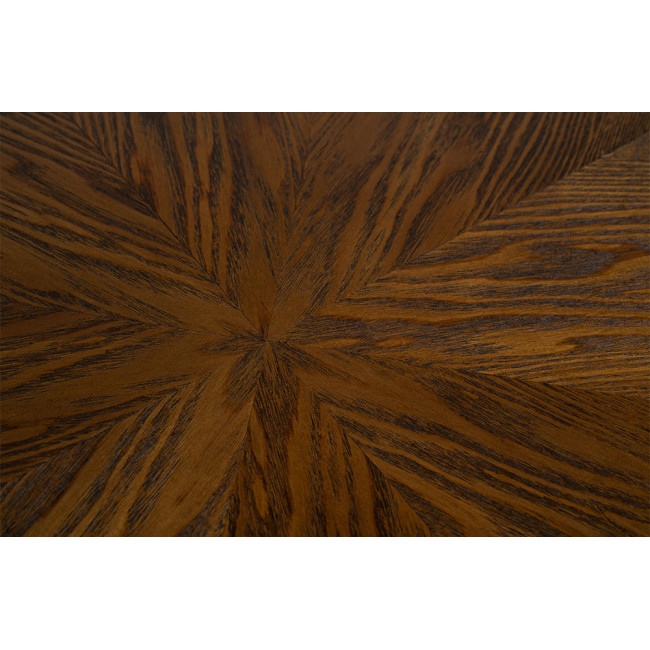 Dining table Torino, walnut wood veneer, D100xH76cm