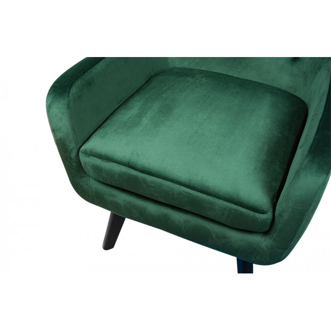 Armchair Dunkel, dark green, H103x76x80cm, seat height 50cm