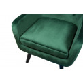 Armchair Dunkel, dark green, H103x76x80cm, seat height 50cm