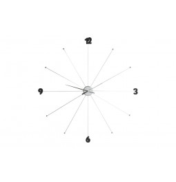 Wall clock Like Umbrella Chrome, D-100x6cm