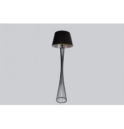 Floor lamp Sower, black, E27 60W, H160xD50cm