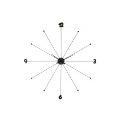 Wall clock Like Umbrella Black, Ø-100cm